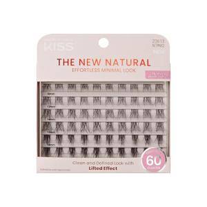 KISS The New Natural, False Eyelashes, ‘Nude Blazer Cluster Trio’, 8mm-14mm, Includes 60 Clusters, Easy to Apply, Reusable Lash Clusters