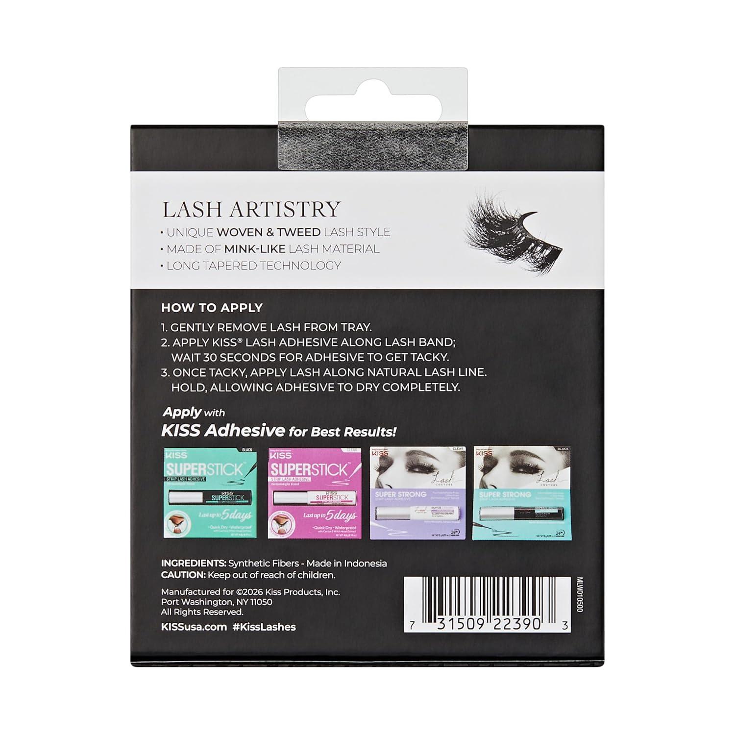 imageKISS Lash Couture False Eyelashes Reve 7mm16mm Includes 3 Pairs Strip Lashes Easy to Apply Reusable Lash Clusters