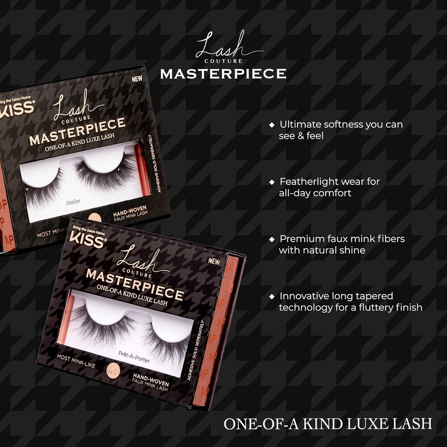 imageKISS Lash Couture False Eyelashes Reve 7mm16mm Includes 3 Pairs Strip Lashes Easy to Apply Reusable Lash Clusters