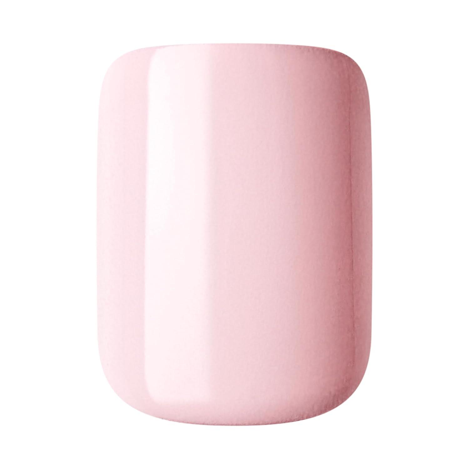 imageKISS imPRESS No Glue Mani Press On Nails Design This Feeling Light Pink Petite Size Squoval Shape Includes 30 Nails Prep Pad Instructions Sheet 1 Manicure Stick 1 Mini FileThis Feeling