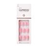 KISS imPRESS No Glue Mani Press On Nails, Design, ‘This Feeling’, Light Pink, Petite Size, Squoval Shape, Includes 30 Nails, Prep Pad, Instructions Sheet, 1 Manicure Stick, 1 Mini File(Timeless Day)
