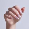 KISS GLAM, Press On Nails, Nail glue included, ‘Fairy Tale’, Pink, Medium Size, Almond Shape, Includes 32 Nails, 2g Glue, 1 Manicure Stick, 1 Mini File