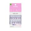 KISS GLAM, Press On Nails, Nail glue included, ‘Fairy Tale’, Pink, Medium Size, Almond Shape, Includes 32 Nails, 2g Glue, 1 Manicure Stick, 1 Mini File