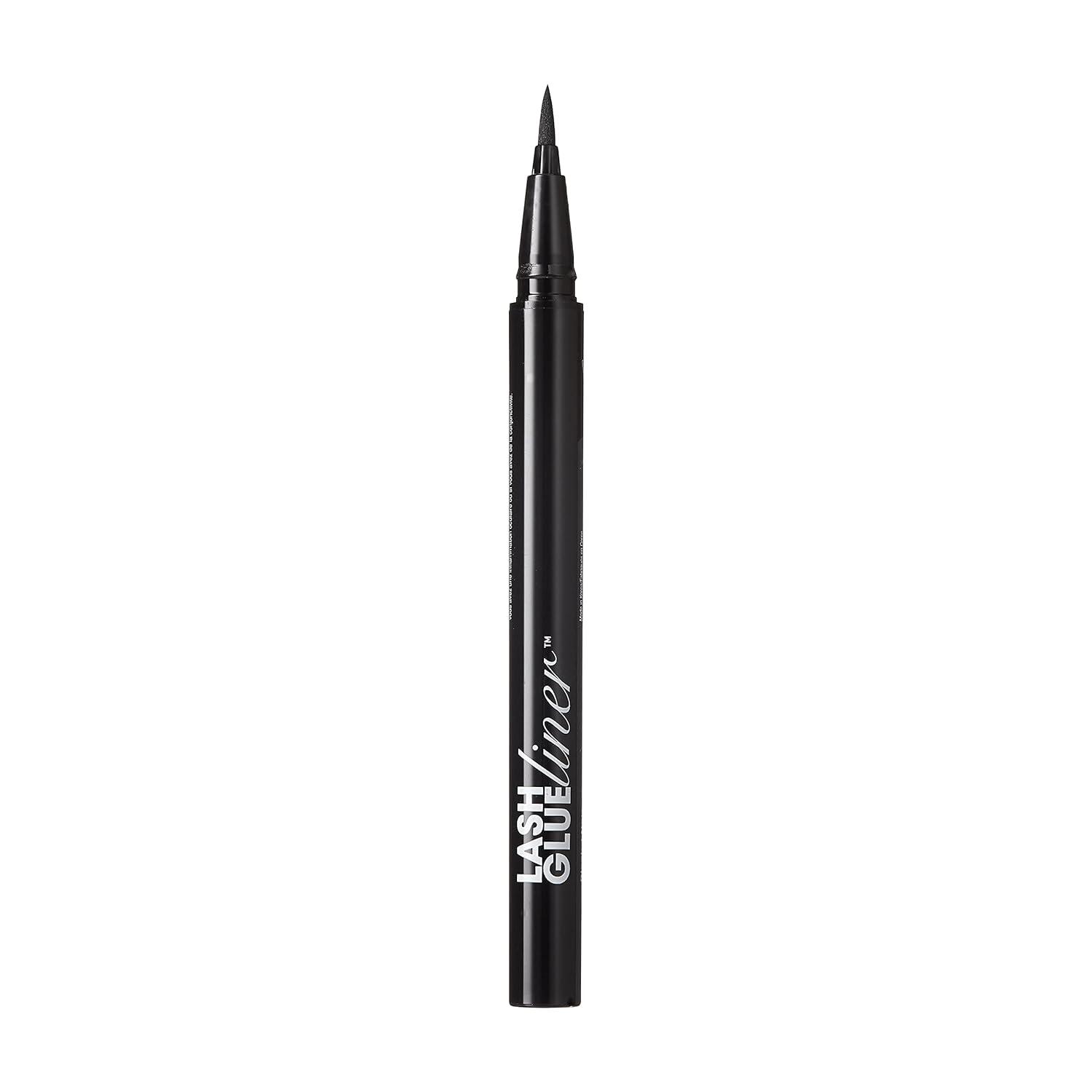 imageKISS Lash GLUEliner 2in1 FeltTip Eyeliner and Lash Adhesive Long Lasting Wear Can Be Used With Strip Lashes and Lash Clusters Net Wt 07 mL 002 fl oz Black