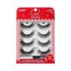 KISS Holiday Lash Couture Faux Mink False Eyelashes, ‘’Little Black Dress’, 12mm, Cruelty-Free, 3 Pairs + 1 Pair with Glitter, KISS SuperStick Strip Lash Adhesive, Black, Net Wt. 4.8g (0.17 oz.)(Jubilee)