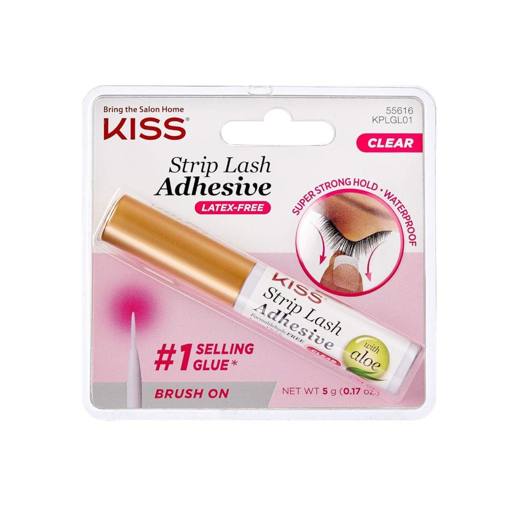 imageKISS Strip Eyelash Adhesive Clear 0176 Oz KPLGL01 12 Pack