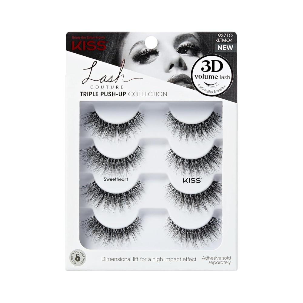 imageKiss Lash Couture False Eyelashes Sweetheart 14mm Includes 4 Pairs of Lashes Easy to Apply Reusable Lash Clusters