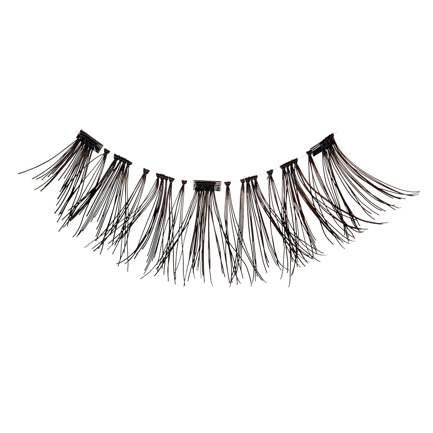 imageKISS Magnetic Lash 02 Synthetic False Eyelashes with Magnets Under and Over Your Upper Lashes No Glue Needed Lightweight Reusable Contact Lens Friendly Cruelty Free with Lash Applicator 1 PairLash 02