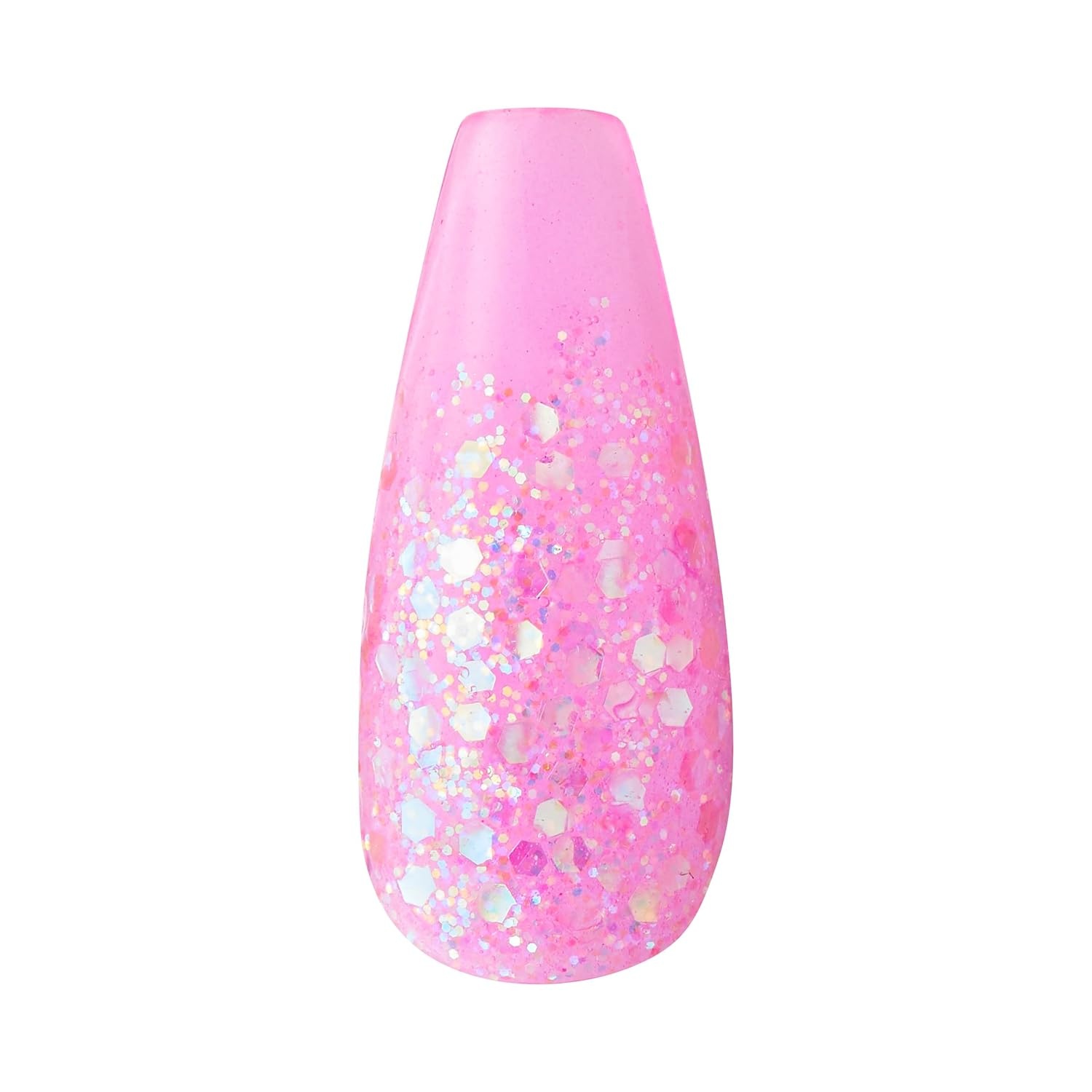 imageKISS Jelly Fantasy OnTrend Translucent Nails 28 Long Sculpted GlueOnPressOn Fake Nails Jelly Baby with Gel Nail Glue 24 Mega Adhesive Tabs Mini File Manicure Stick