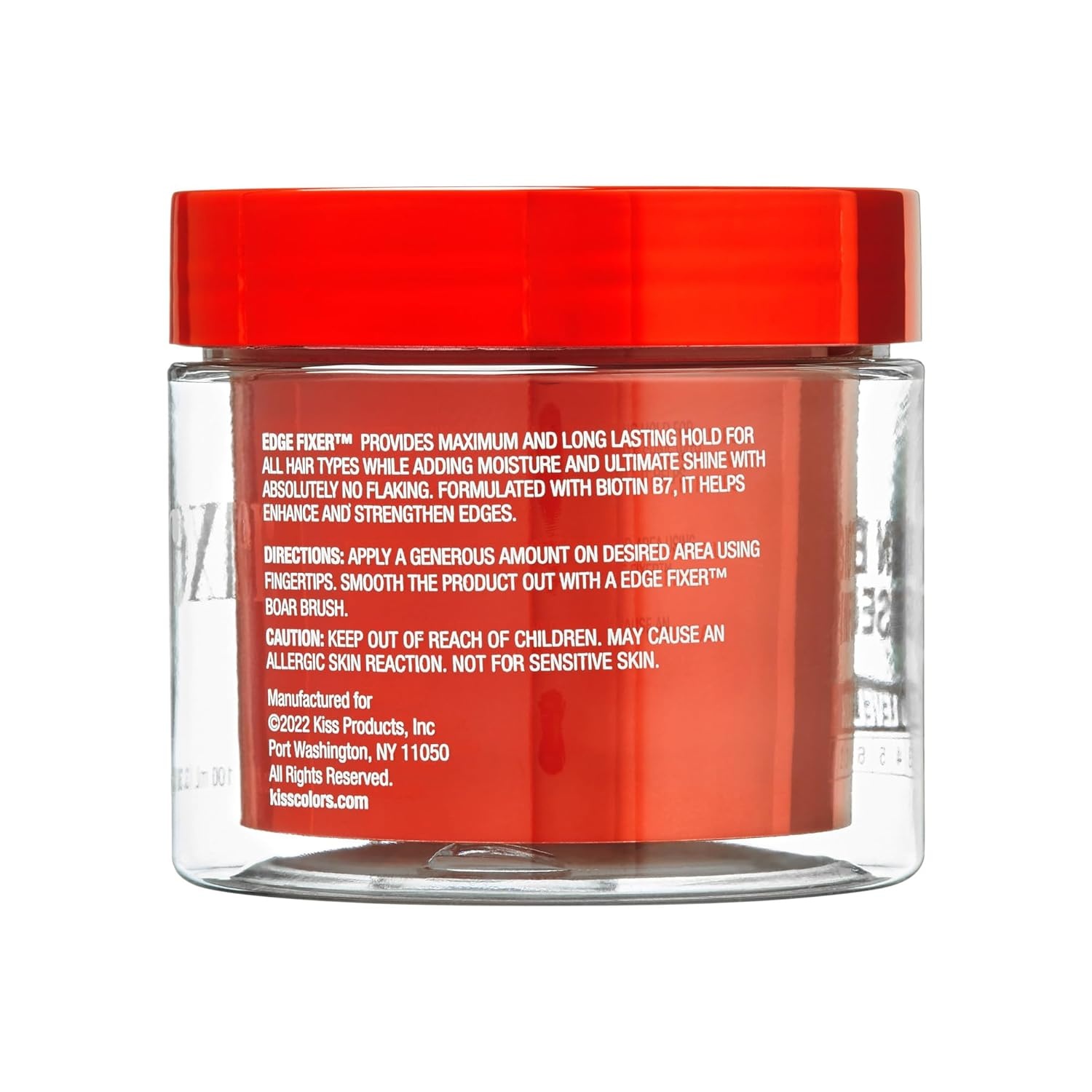 image:imageKISS COLORS amp CARE Maximum Hold Edge Fixer NonGreasy Gel Formula Infused With Biotin B7 24 Hour Hold Sweet Peach Scented 338 Fl Oz 100 mlStrawberry Acai