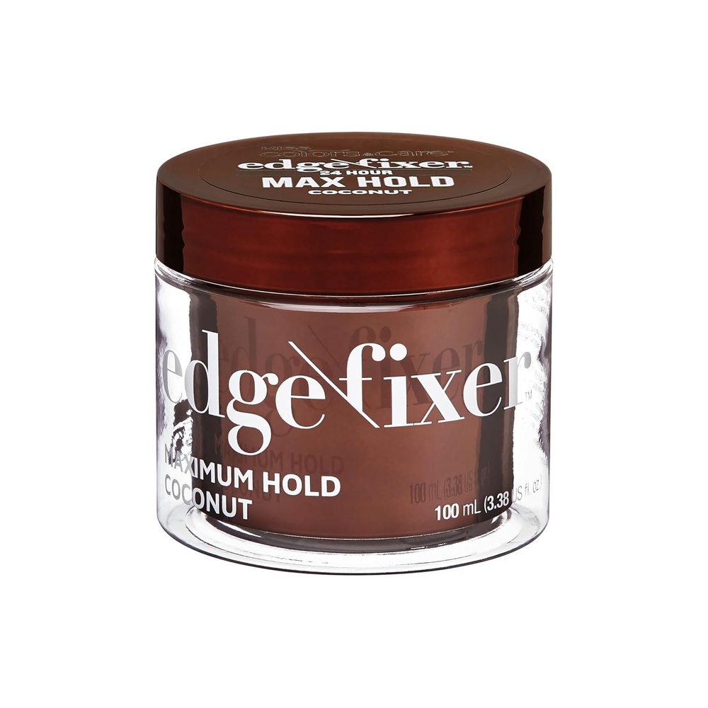 image:imageKISS COLORS amp CARE Maximum Hold Edge Fixer NonGreasy Gel Formula Infused With Biotin B7 24 Hour Hold Sweet Peach Scented 338 Fl Oz 100 mlCoconut