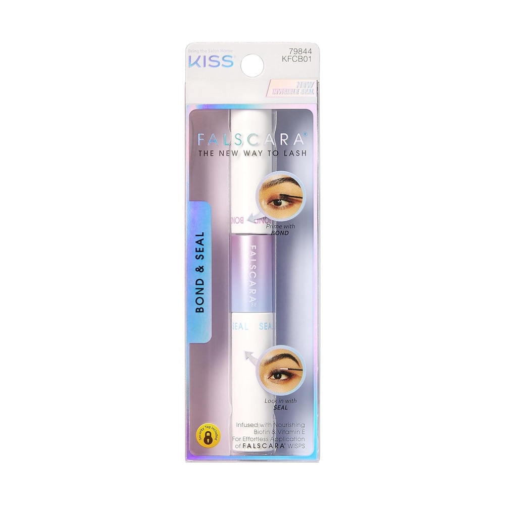 image:imageKISS Falscara DIY Eyelash Extension Bond amp Seal Infused with Biotin amp Vitamin E  Strong Gentle Comfortable Lash Adhesive for All Day Wear For Use With Falscara Lash Wisps Remover and Applicator