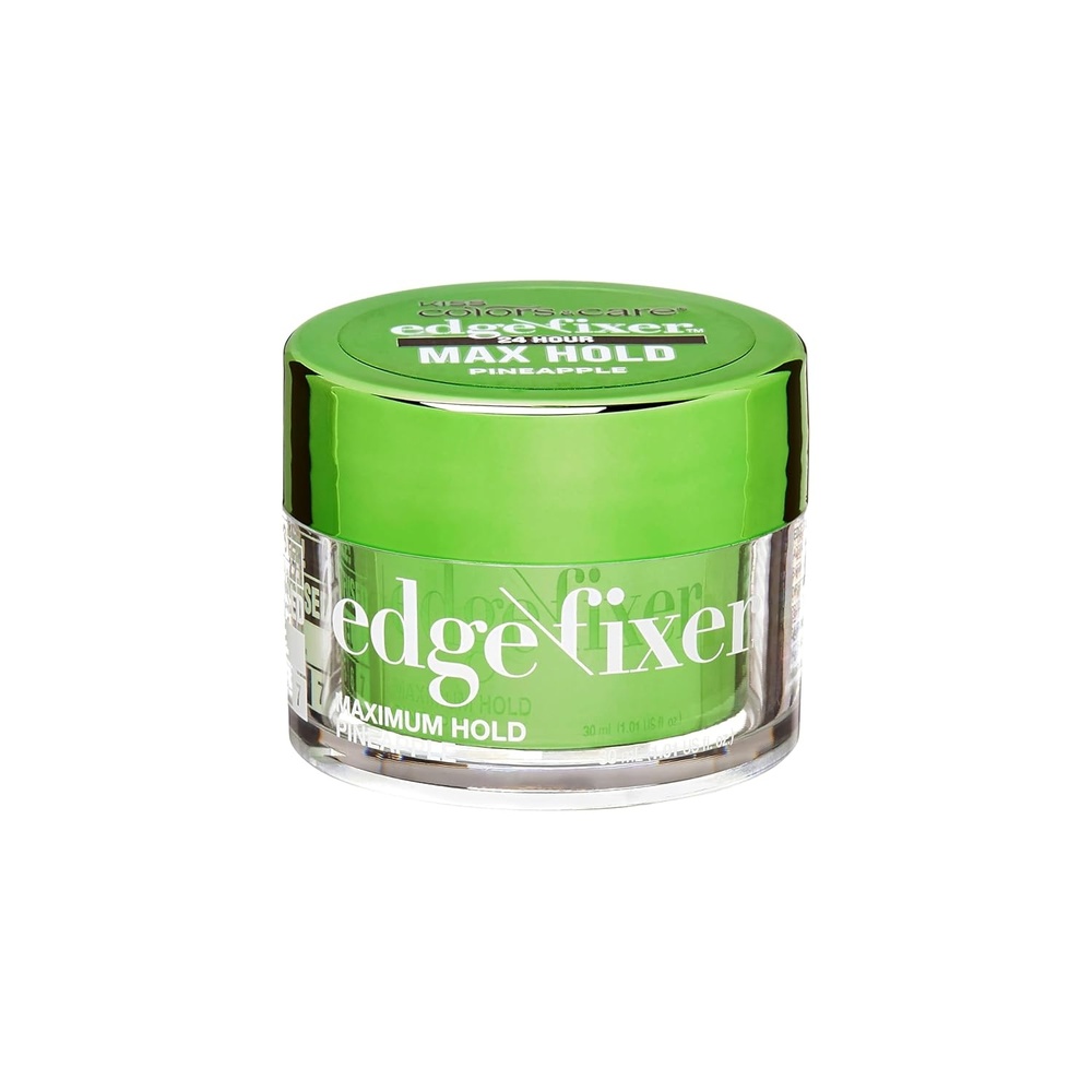 image:imageKiss Colors amp Care Maximum Hold Edge Fixer Gel for Curly Hair Sweet Peach Scent 101 Fl oz30 ml Infused with Biotin B7 24hr Edge Control amp Flyaway Hair Tamer NonFlaking NonGreasy Styling GelPineapple