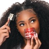 KISS COLORS & CARE Maximum Hold Edge Fixer, Non-Greasy Gel Formula Infused With Biotin B7, 24 Hour Hold, ‘Sweet Peach’ Scented, 3.38 Fl. Oz. (100 ml)(Strawberry Acai)