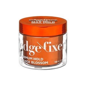 KISS COLORS & CARE Maximum Hold Edge Fixer, Non-Greasy Gel Formula Infused With Biotin B7, 24 Hour Hold, ‘Sweet Peach’ Scented, 3.38 Fl. Oz. (100 ml)(Orange)