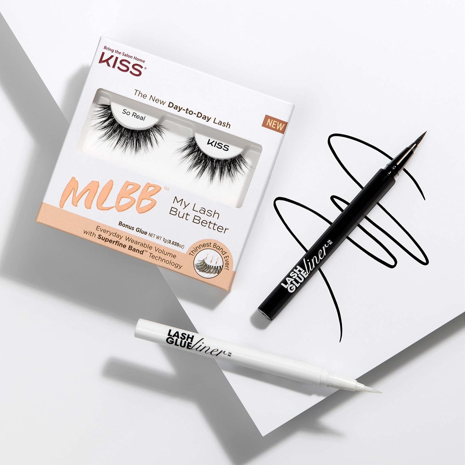 image:imageKISS My LashBut Better False Eyelashes So Real 12mm Includes 1 Pair Of Lash Easy to Apply Reusable LashClusters Pack of 2