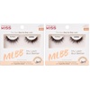 KISS My Lash-But Better, False Eyelashes, ‘So Real’, 12mm, Includes 1 Pair Of Lash, Easy to Apply, Reusable Lash-Clusters (Pack of 2)