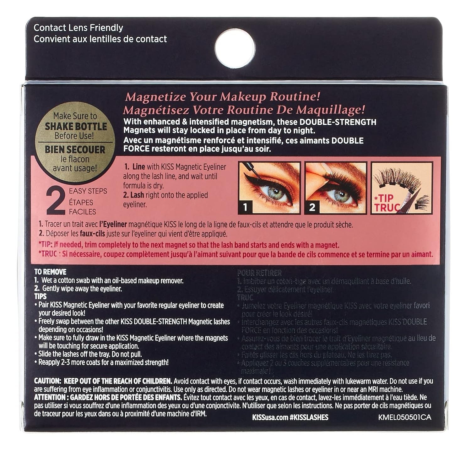 image:imageKiss Magnetic Lashes Crowd Pleaser Faux Mink Pack of 3