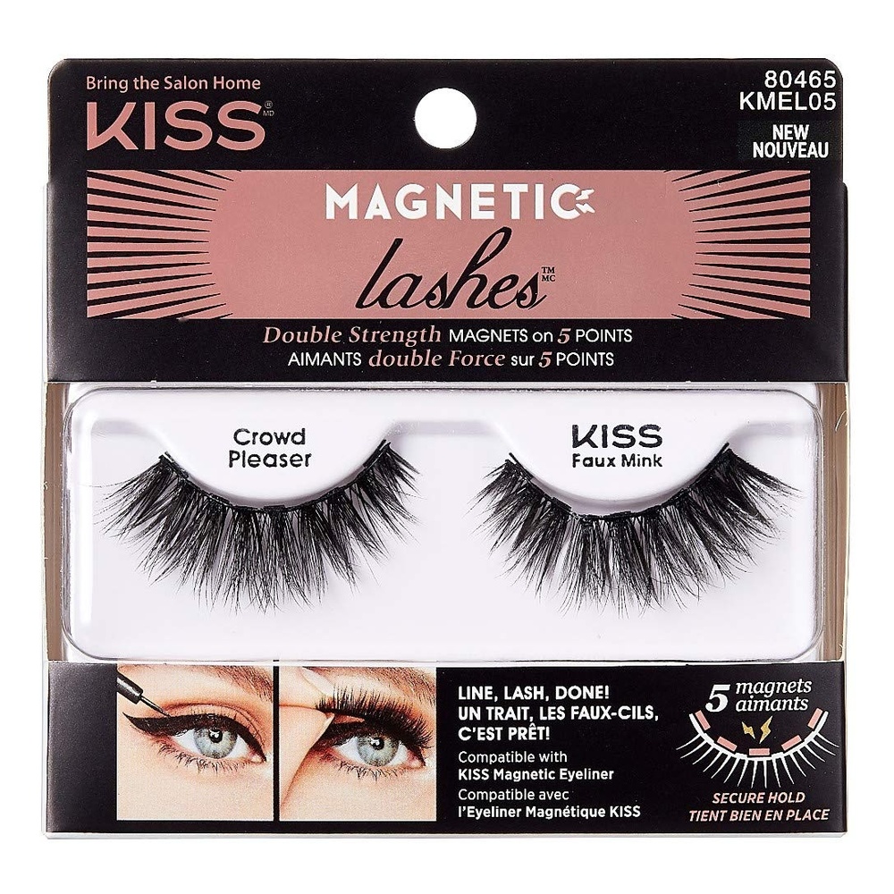 image:imageKiss Magnetic Lashes Crowd Pleaser Faux Mink Pack of 3