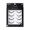 Kiss Lash Couture, False Eyelashes, ‘Matte Linen’, 10mm-14mm, Includes 4 pairs of lashes, Easy to Apply, Reusable Lash Clusters