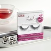 KISS Lash Couture LuXtensions Collection 1 Pair of Fake Lashes, Royal Silk, Light and Flexible Faux-Mink Eyelash with Super Slim Band includes Lash Glue