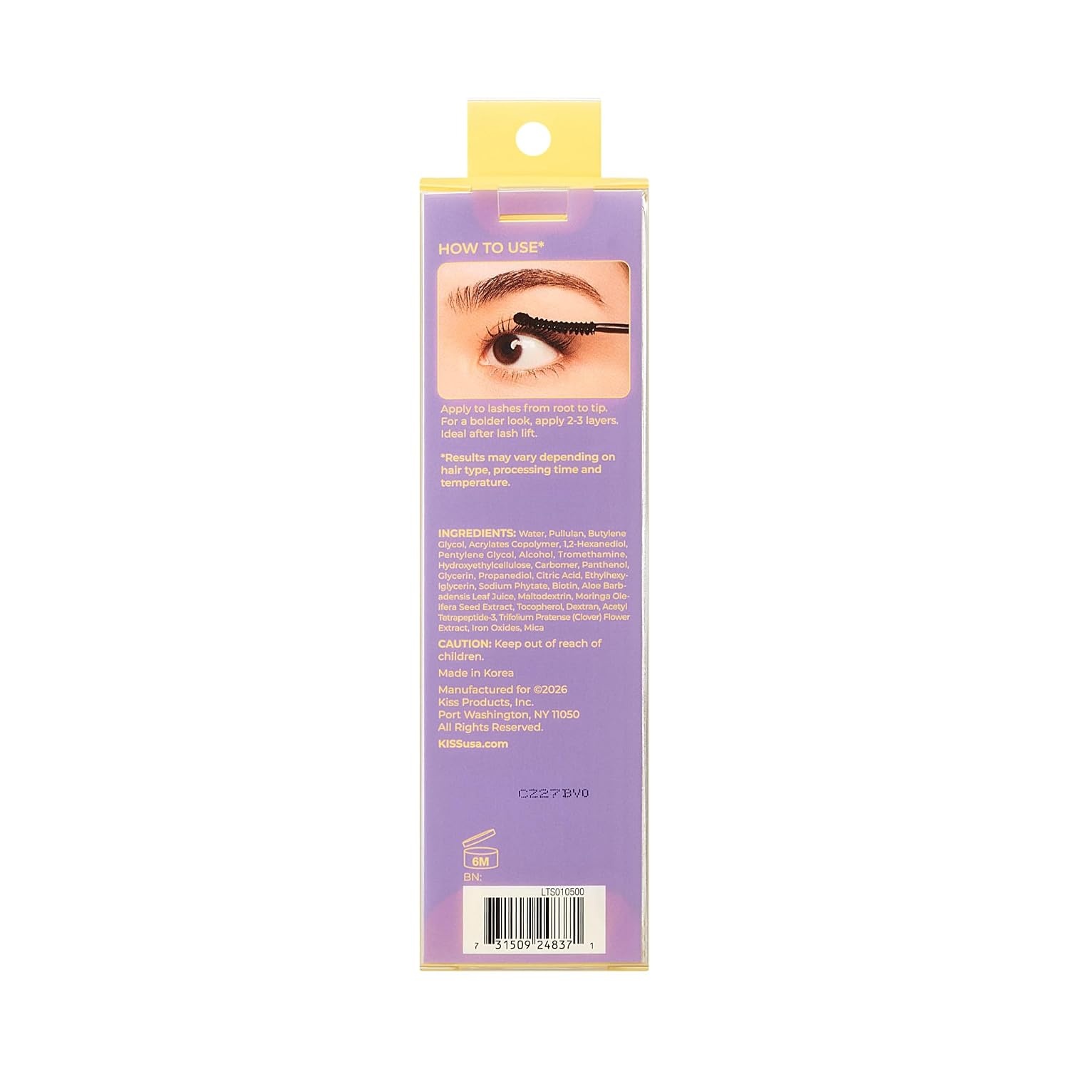 image:imageKiss Curl Fixing Serum 2in1 Lash Care Net Wt 7g 025oz Translucent Black