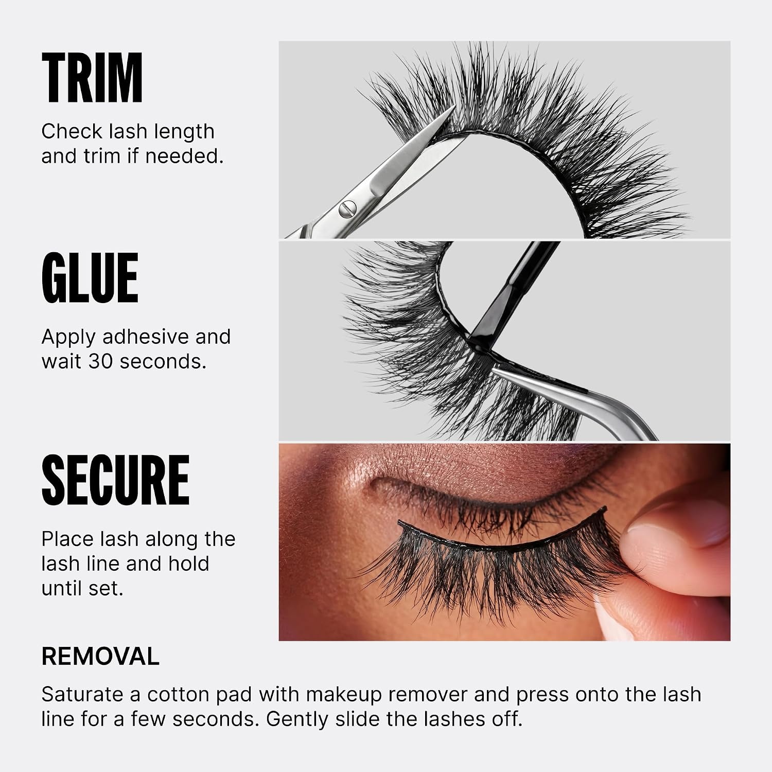 image:imageKiss Hyper Glam False Eyelashes Matte Satin 16mm Includes 1 Pair of Strip Lashes Easy to Apply Reusable Lash Clusters