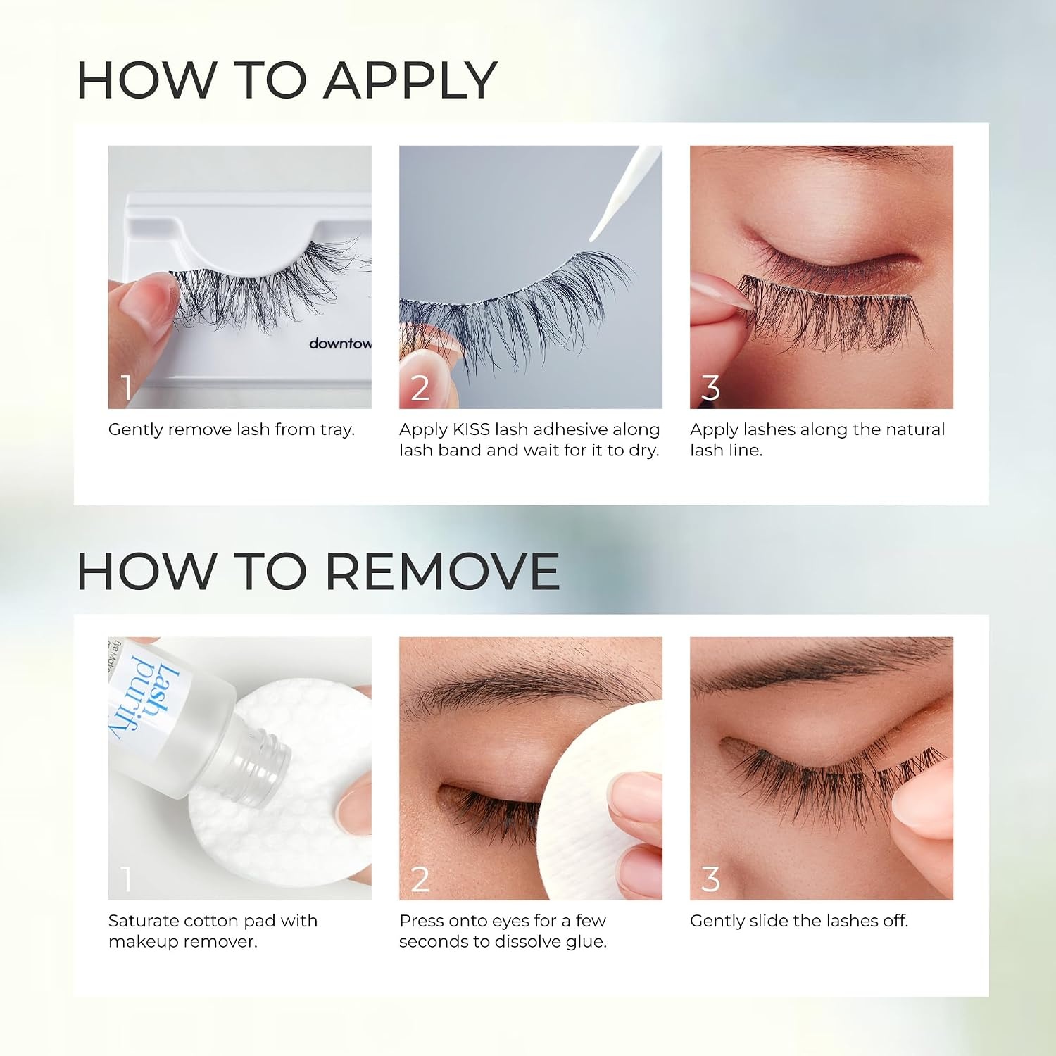 image:imageKiss Lash Couture False Eyelashes Aura 816mm Includes 1 Pair Of Lashes Easy to Apply Reusable Lash Clusters