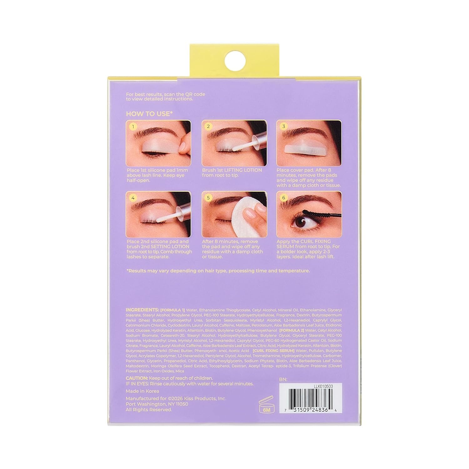 image:imageKiss Lash Lift Kit Lash Lifting amp Setting Lotion Rod Set Mini Curl Fixing Lash Serum