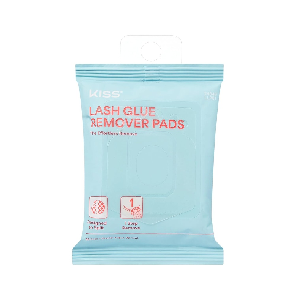 image:imageKISS Lash Glue Remover Pads PreSoaked Oil Pads 276 in 70mm 30 Pieces