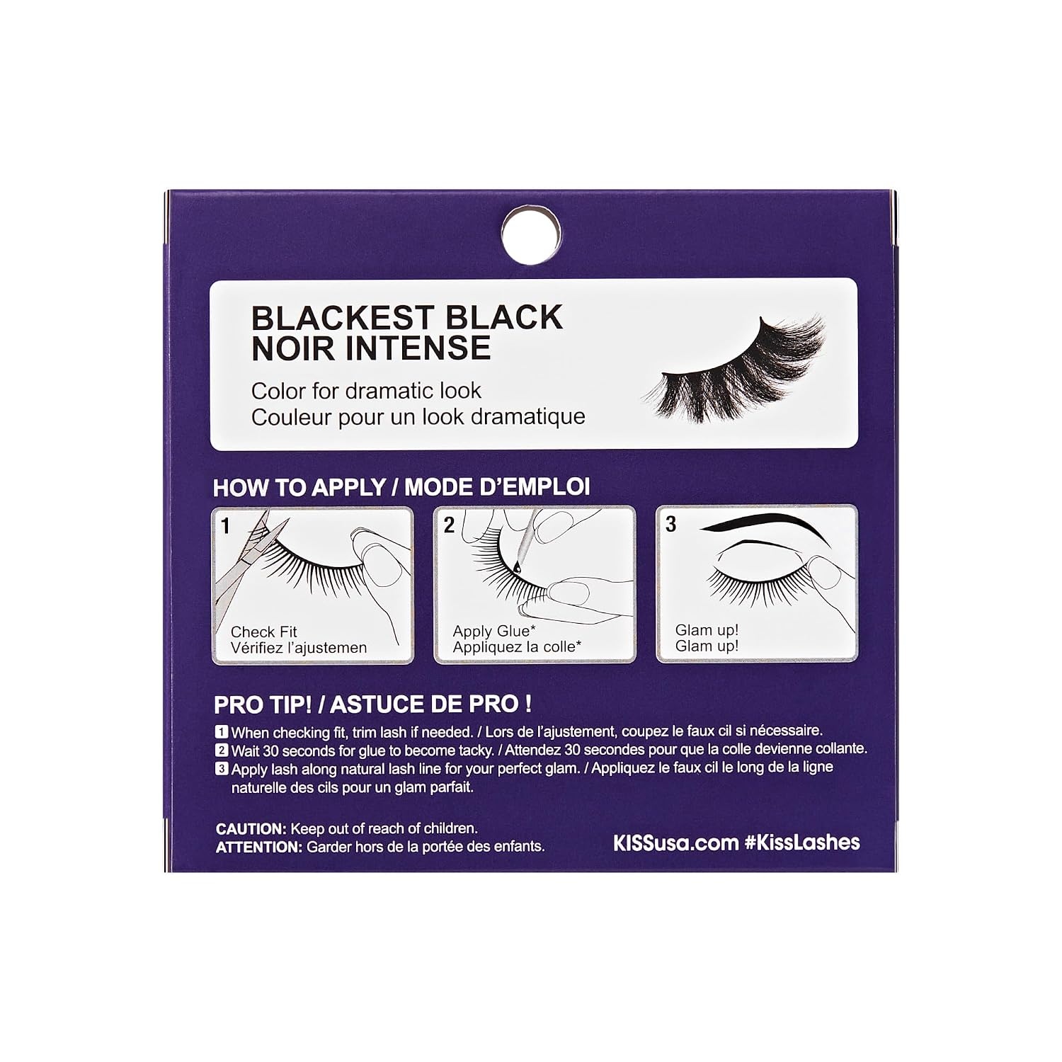 image:imageKiss Hyper Glam False Eyelashes Matte Velvet 16mm Includes 1 Pair of Strip Lashes Easy to Apply Reusable Lash Clusters