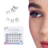 KISS Falscara Multipack, False Eyelashes, Lash Clusters, ‘Faux Mink Wisps’, 12mm-14mm-16mm, Includes 24 Wisps, Contact Lens Friendly, Easy to Apply, Reusable Strip Lashes