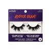 Kiss Hyper Glam, False Eyelashes, ‘Matte Silk’, 14mm, Includes 1 Pair of Strip Lashes, Easy to Apply, Reusable Lash Clusters