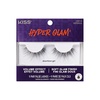Kiss Hyper Glam, False Eyelashes, ‘downtown girl’, 14mm, Includes 1 Pair of Strip Lashes, Easy to Apply, Reusable Lash Clusters