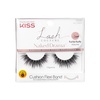 KISS Lash Couture Naked Drama False Eyelashes, ‘Organza’, Cushion Flexi Band, Contact Lens Friendly, Easy to Apply, Reusable Strip Lashes, Includes 1 Pair of Fake Lashes