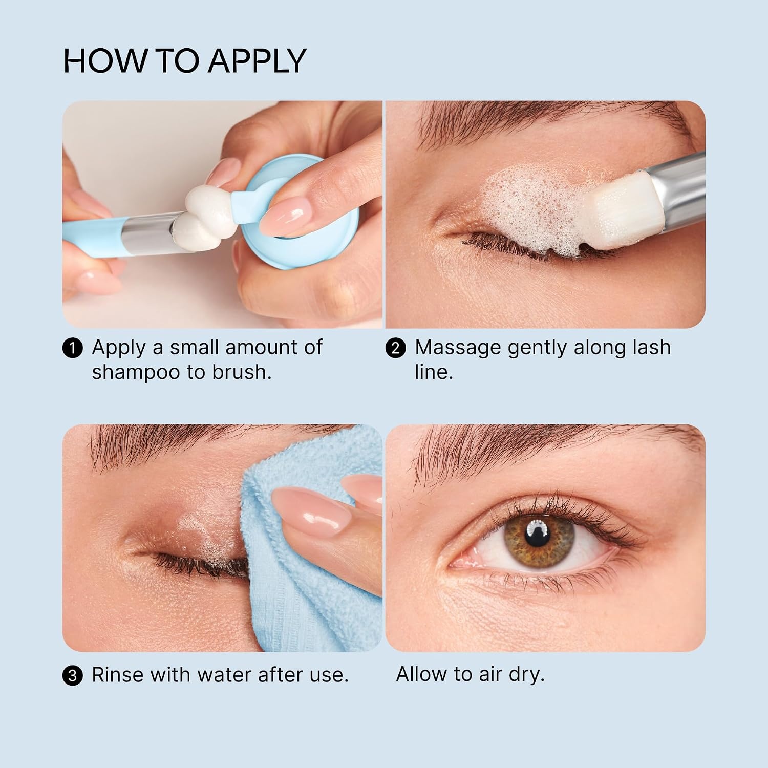 image:imageKiss Lash Foaming Shampoo amp Lash Cleaning Brush 100 mL 34 US fl oz