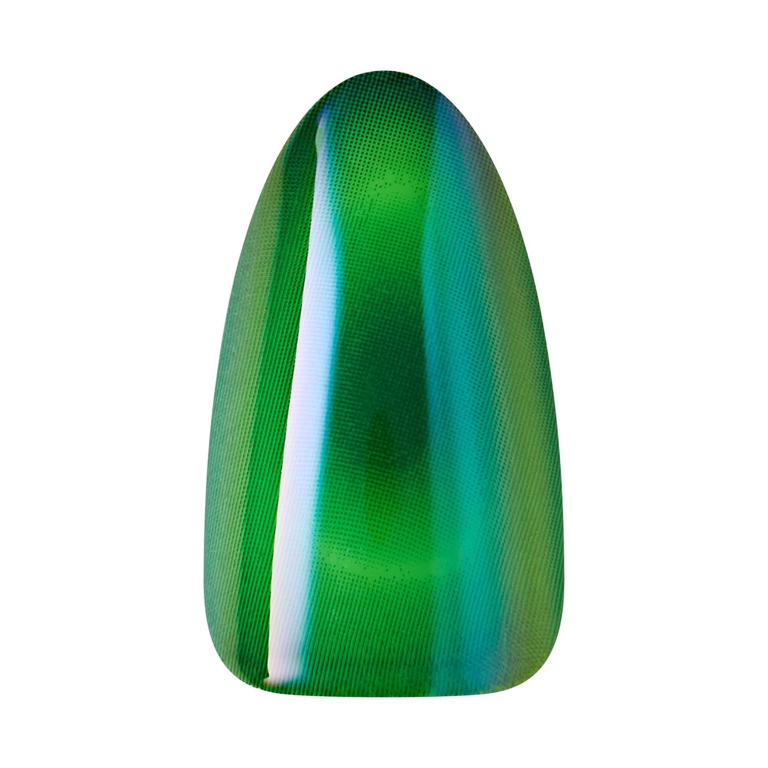 image:imageWICKED X KISS Press On Nails Almond Im Not Afraid Green Medium Waterproof Chip Proof Smudge Proof 28 Fake Nails Pink Gel Nail Glue 2g Mini Nail File amp Manicure StickIm Not Afraid