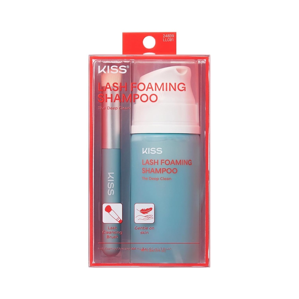 image:imageKiss Lash Foaming Shampoo amp Lash Cleaning Brush 100 mL 34 US fl oz
