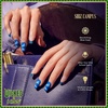 WICKED X KISS Press On Nails Almond, ‘I’m Not Afraid’, Green, Medium, Waterproof, Chip Proof, Smudge Proof, 28 Fake Nails, Pink Gel Nail Glue (2g), Mini Nail File, & Manicure Stick(Shiz Campus)