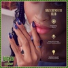 WICKED X KISS Press On Nails Almond, ‘I’m Not Afraid’, Green, Medium, Waterproof, Chip Proof, Smudge Proof, 28 Fake Nails, Pink Gel Nail Glue (2g), Mini Nail File, & Manicure Stick(Shiz Chemistry Club)